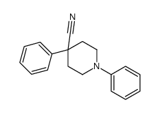 1,4-二苯基哌啶-4-甲腈结构式