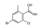 4-Bromo-2-chloro-6-methyl-benzamide structure