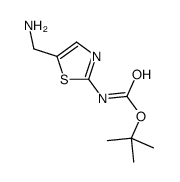 tert-butyl 5-(aminomethyl)thiazol-2-ylcarbamate Structure