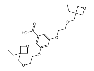 3,5-bis[2-[(3-ethyloxetan-3-yl)methoxy]ethoxy]benzoic acid结构式