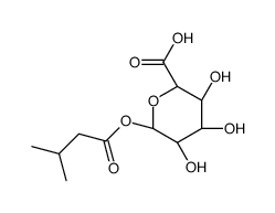 (2S,3S,4S,5R,6S)-3,4,5-trihydroxy-6-(3-methylbutanoyloxy)oxane-2 carboxylic acid结构式