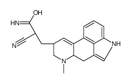 3-[(6aR,9R)-7-methyl-6,6a,8,9-tetrahydro-4H-indolo[4,3-fg]quinoline-9-yl]-2-cyanopropanamide结构式