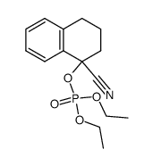 1-cyano-1,2,3,4-tetrahydronaphthalen-1-yl diethyl phosphate结构式