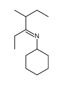 N-cyclohexyl-4-methylhexan-3-imine Structure