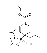 ethyl 4-(diisopropoxyphosphoryl)-4-(1-hydroxy-2-methylpropyl)pyridine-1(4H)-carboxylate Structure