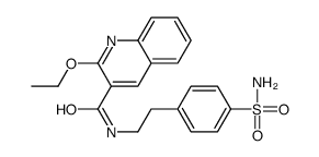 2-ethoxy-N-[2-(4-sulfamoylphenyl)ethyl]quinoline-3-carboxamide Structure