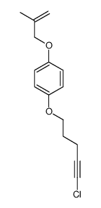 1-(5-chloropent-4-ynoxy)-4-(2-methylprop-2-enoxy)benzene结构式