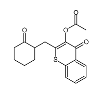 [4-oxo-2-[(2-oxocyclohexyl)methyl]thiochromen-3-yl] acetate Structure