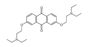 2,7-bis[2-(diethylamino)ethoxy]anthracene-9,10-dione Structure