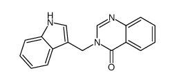 3-(1H-indol-3-ylmethyl)quinazolin-4-one Structure