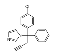 1-[1-(4-chlorophenyl)-1-phenylbut-3-ynyl]imidazole Structure