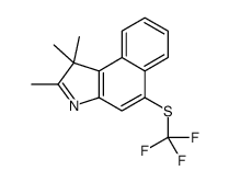 1,1,2-trimethyl-5-(trifluoromethylsulfanyl)benzo[e]indole结构式