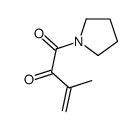 3-methyl-1-pyrrolidin-1-ylbut-3-ene-1,2-dione结构式