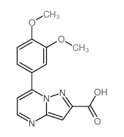 7-(3,4-DIMETHOXY-PHENYL)-PYRAZOLO[1,5-A]PYRIMIDINE-2-CARBOXYLIC ACID structure