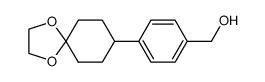 [4-(1,4-Dioxaspiro[4.5]dec-8-yl)phenyl]methanol结构式