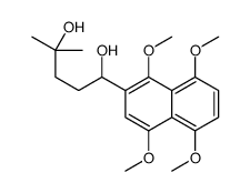 4-methyl-1-(1,4,5,8-tetramethoxynaphthalen-2-yl)pentane-1,4-diol Structure