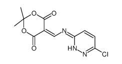 5-[[(6-chloropyridazin-3-yl)amino]methylidene]-2,2-dimethyl-1,3-dioxane-4,6-dione结构式