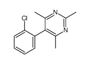 5-(2-chlorophenyl)-2,4,6-trimethylpyrimidine结构式