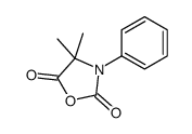 4,4-dimethyl-3-phenyl-1,3-oxazolidine-2,5-dione结构式