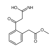 methyl 2-[2-(3-amino-3-oxopropanoyl)phenyl]acetate结构式