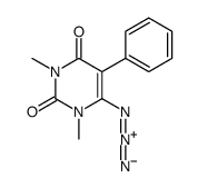 6-azido-1,3-dimethyl-5-phenylpyrimidine-2,4-dione结构式