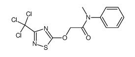 (3-trichloromethyl-1,2,4-thiadiazol-5-yl)-oxyacetic acid N-methylanilide Structure