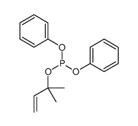 2-methylbut-3-en-2-yl diphenyl phosphite Structure