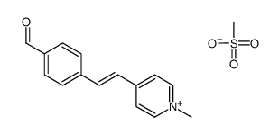 methanesulfonate,4-[2-(1-methylpyridin-1-ium-4-yl)ethenyl]benzaldehyde结构式