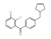 2,3-DICHLORO-4'-(3-PYRROLINOMETHYL) BENZOPHENONE structure