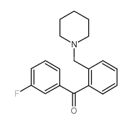 3'-FLUORO-2-PIPERIDINOMETHYL BENZOPHENONE结构式