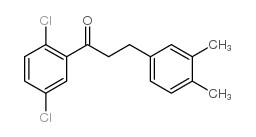 2',5'-DICHLORO-3-(3,4-DIMETHYLPHENYL)PROPIOPHENONE Structure