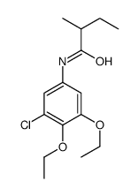 N-(3-chloro-4,5-diethoxyphenyl)-2-methylbutanamide结构式