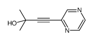 dimethylhydroxymethylpyrazylacetylene结构式