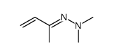 N,N-Dimethyl-N'-[1-methyl-prop-2-en-(E)-ylidene]-hydrazine Structure