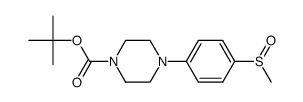 4-[4-(methylsulfinyl)phenyl]piperazine-1-carboxylic acid tert-butyl ester Structure