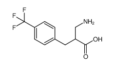 2-(aminomethyl)-3-[4-(trifluoromethyl)phenyl]propanoic acid structure