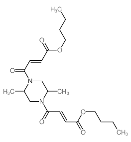 butyl 4-[4-(3-butoxycarbonylprop-2-enoyl)-2,5-dimethyl-piperazin-1-yl]-4-oxo-but-2-enoate Structure