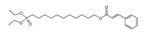 11-(diethoxyphosphoryl)undecyl cinnamate Structure