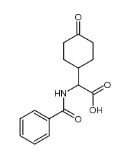 2-Benzamido-2-(4-oxocyclohexyl)acetic Acid Structure