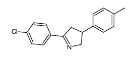 5-(4-chlorophenyl)-3-(4-methylphenyl)-3,4-dihydro-2H-pyrrole结构式