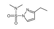 3-ethyl-N,N-dimethylpyrazole-1-sulfonamide结构式