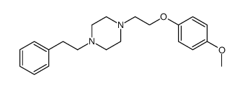 1-[2-(4-methoxyphenoxy)ethyl]-4-(2-phenylethyl)piperazine结构式