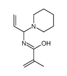 2-methyl-N-(1-piperidin-1-ylprop-2-enyl)prop-2-enamide结构式