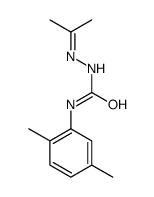 1-(2,5-dimethylphenyl)-3-(propan-2-ylideneamino)urea结构式
