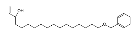 3-methyl-17-phenylmethoxyheptadec-1-en-3-ol结构式