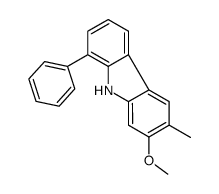 7-methoxy-6-methyl-1-phenyl-9H-carbazole结构式