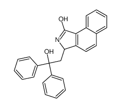 3-(2-hydroxy-2,2-diphenylethyl)-2,3-dihydrobenzo[g]isoindol-1-one结构式