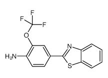 4-(1,3-benzothiazol-2-yl)-2-(trifluoromethoxy)aniline结构式