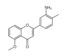 2-(3-amino-4-methylphenyl)-5-methoxychromen-4-one Structure