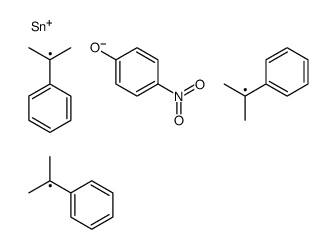(4-nitrophenoxy)-tris(2-phenylpropan-2-yl)stannane Structure